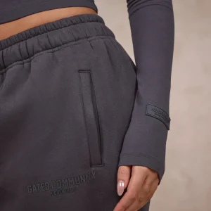 BASICS STRAIGHT LEG SWEATPANTS DARK GREY