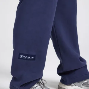 LABEL STRAIGHT LEG SWEATPANTS FUTURE DUSK