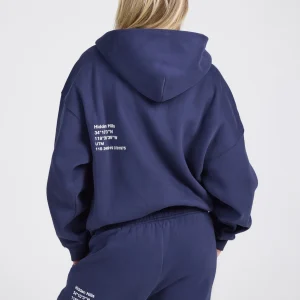 LABEL CUFFED SWEATPANTS FUTURE DUSK