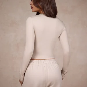 BASICS LONGSLEEVE TOP SAND