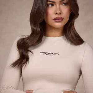 BASICS LONGSLEEVE TOP SAND