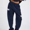 LOGO STRAIGHT LEG SWEATPANTS NAVY