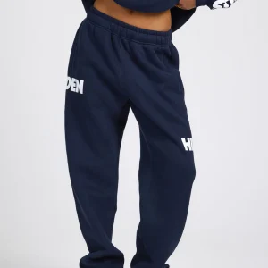 LOGO STRAIGHT LEG SWEATPANTS NAVY
