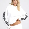 SLEEVE LOGO HOODIE OFF WHITE
