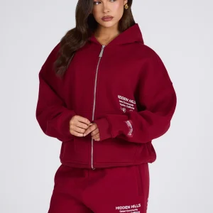 TAG STRAIGHT LEG SWEATPANTS BURGUNDY