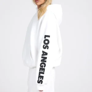 SLEEVE LOGO HOODIE OFF WHITE