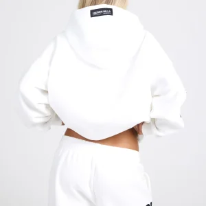SLEEVE LOGO HOODIE OFF WHITE