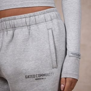 BASICS STRAIGHT LEG SWEATPANTS MEDIUM GRAY