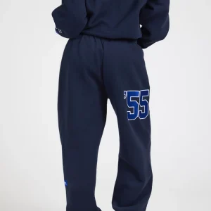 '55 EMBROIDERY STRAIGHT LEG SWEATPANTS NAVY