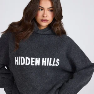 KNIT HOODIE DARK GREY