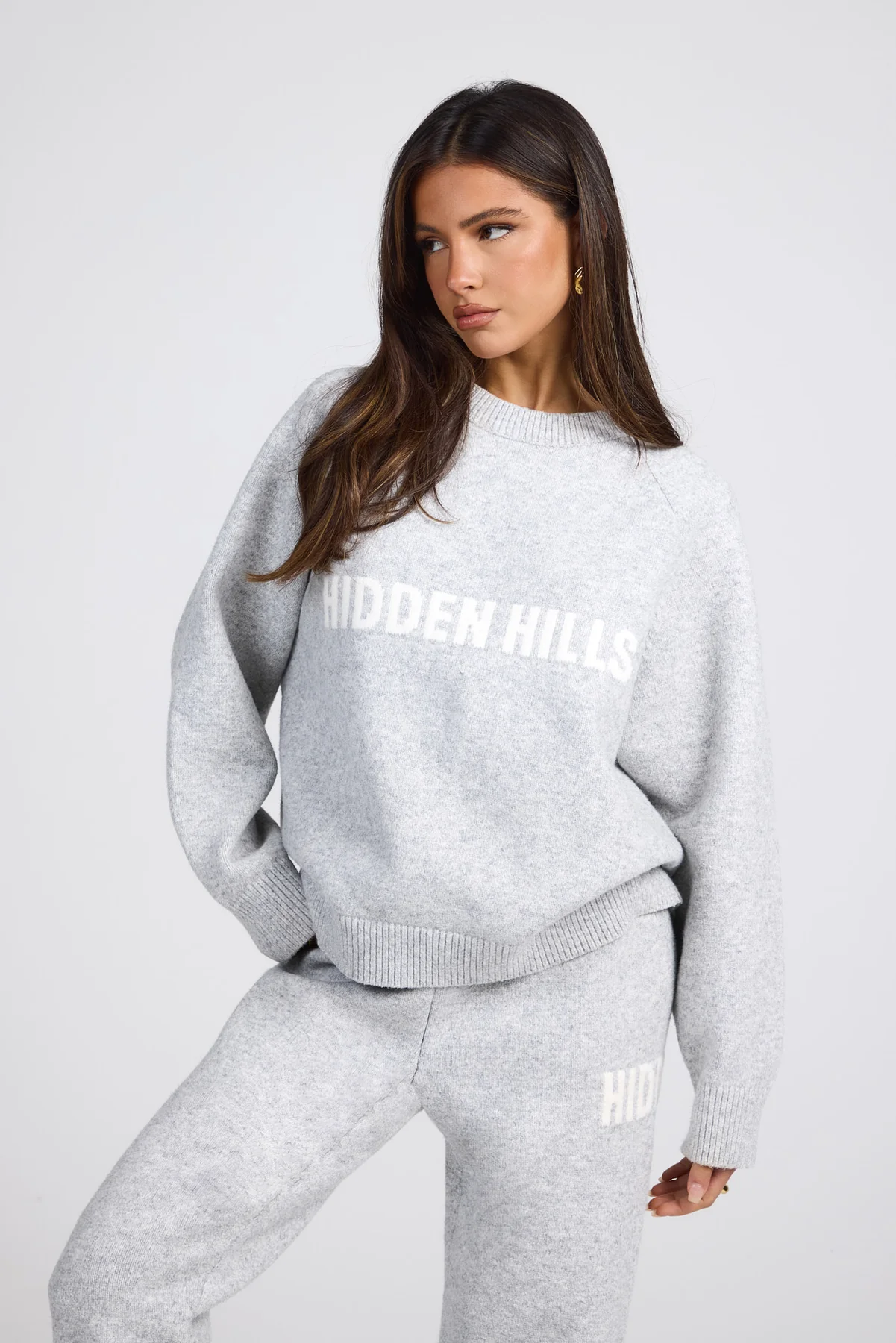 KNIT SWEATER LIGHT GREY