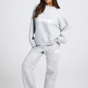 KNIT SWEATPANTS LIGHT GREY