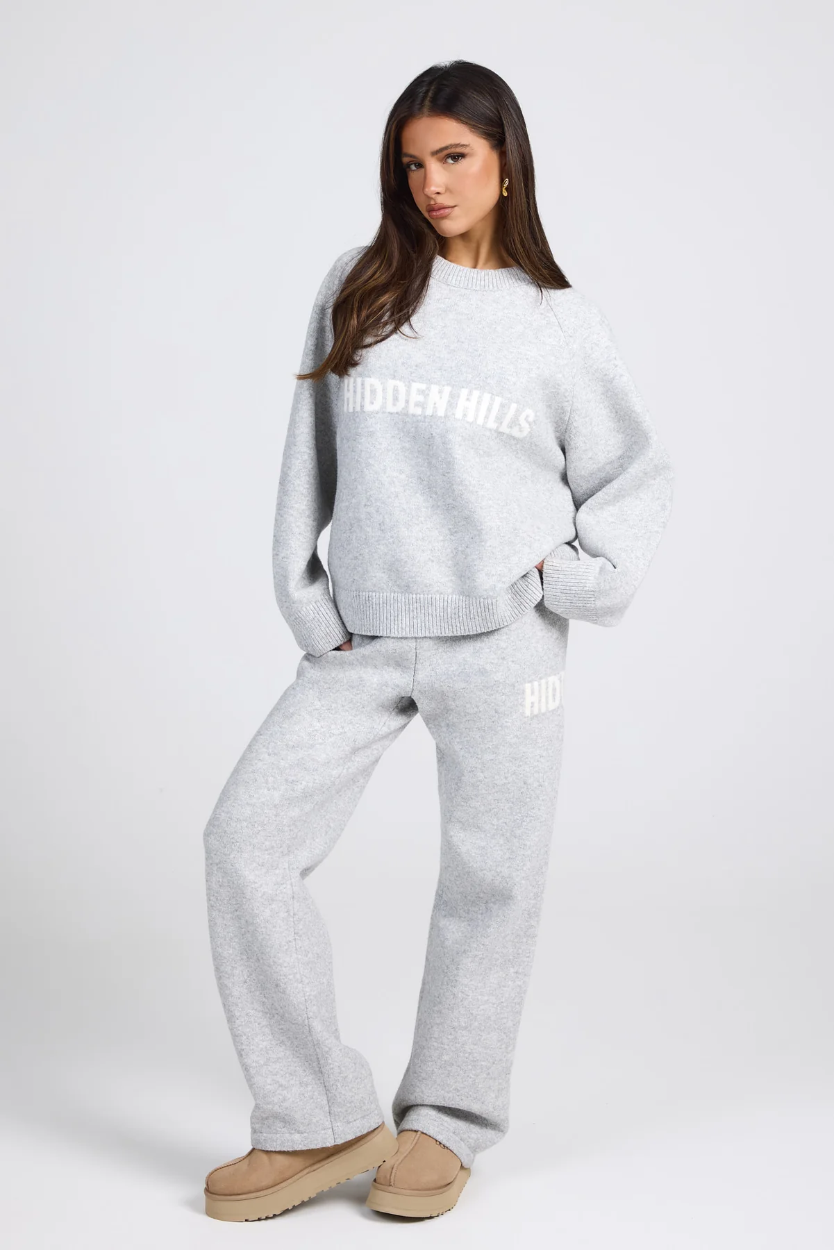 KNIT SWEATER LIGHT GREY