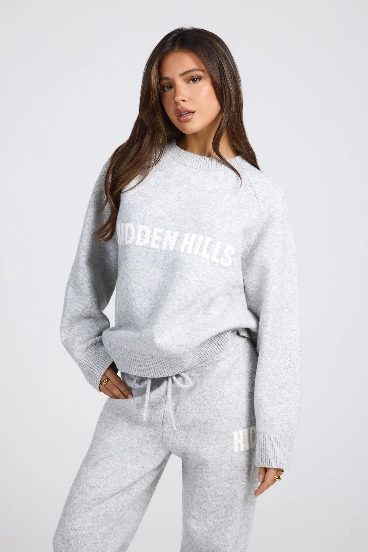 KNIT SWEATER LIGHT GREY