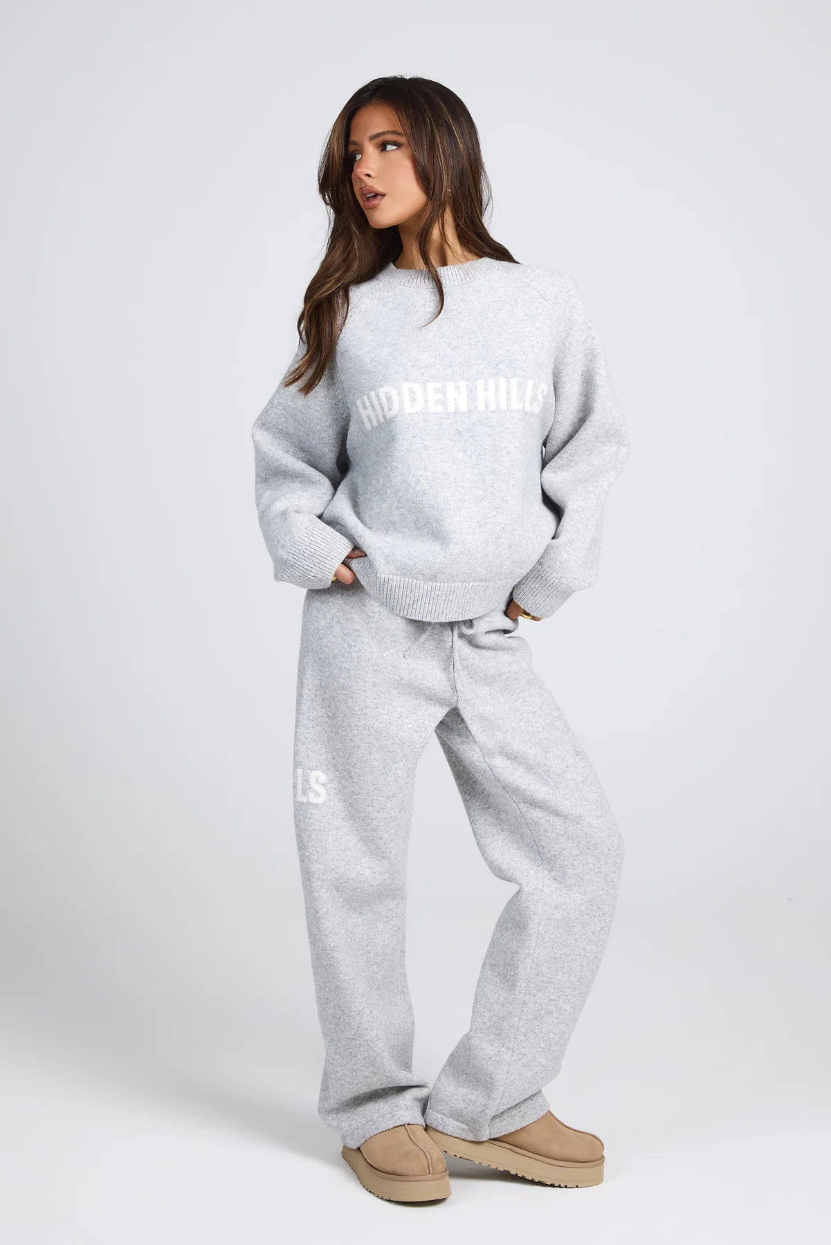 KNIT SWEATER LIGHT GREY