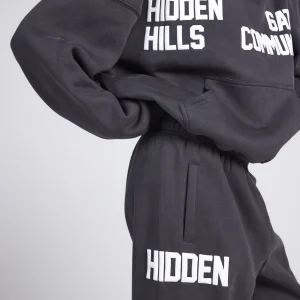 GATED COMMUNITY STRAIGHT LEG SWEATPANTS DARK GRAY