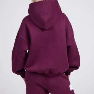 GATED COMMUNITY HOODIE DARK PLUM