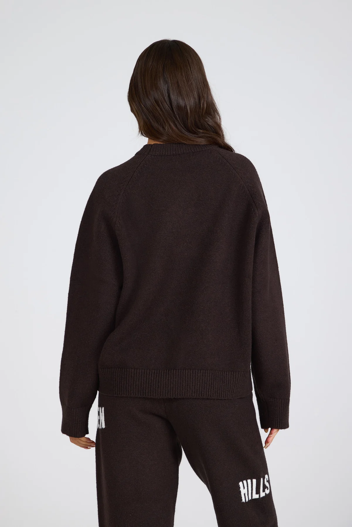 KNIT SWEATER DARK BROWN