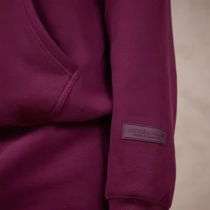 BASICS HOODIE DARK PLUM