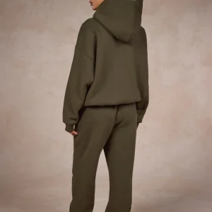 BASICS STRAIGHT LEG SWEATPANTS OLIVE