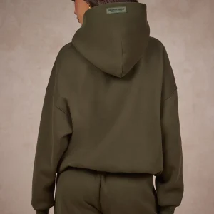 BASICS HOODIE OLIVE