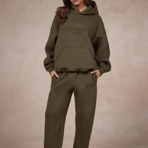 BASICS HOODIE OLIVE