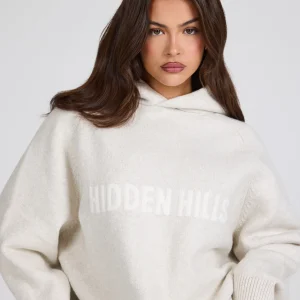 KNIT HOODIE BEIGE