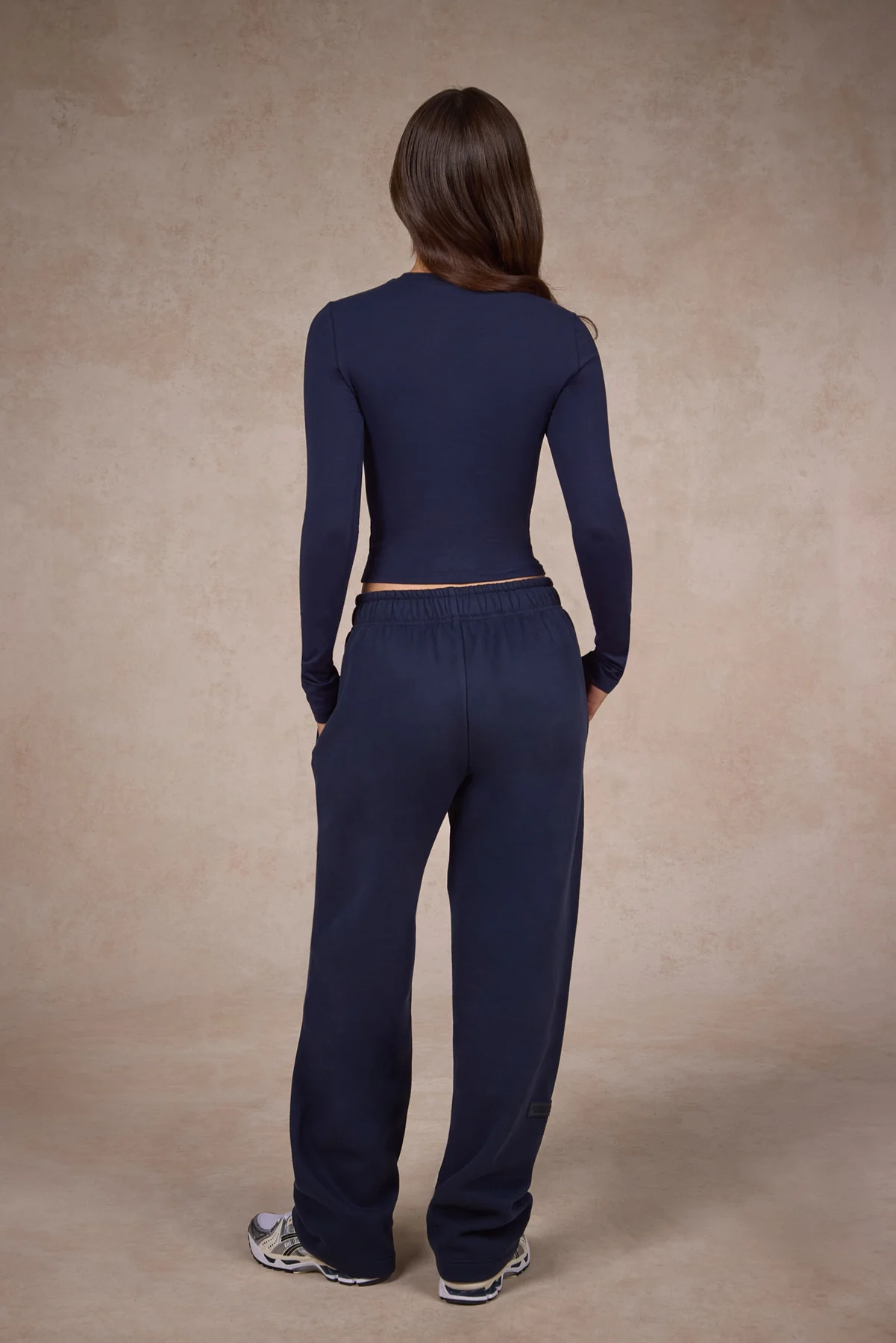 BASICS LONGSLEEVE TOP NAVY