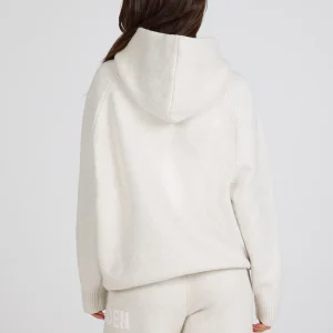KNIT HOODIE BEIGE