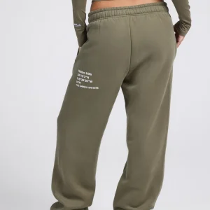 LABEL STRAIGHT LEG SWEATPANTS SAGE