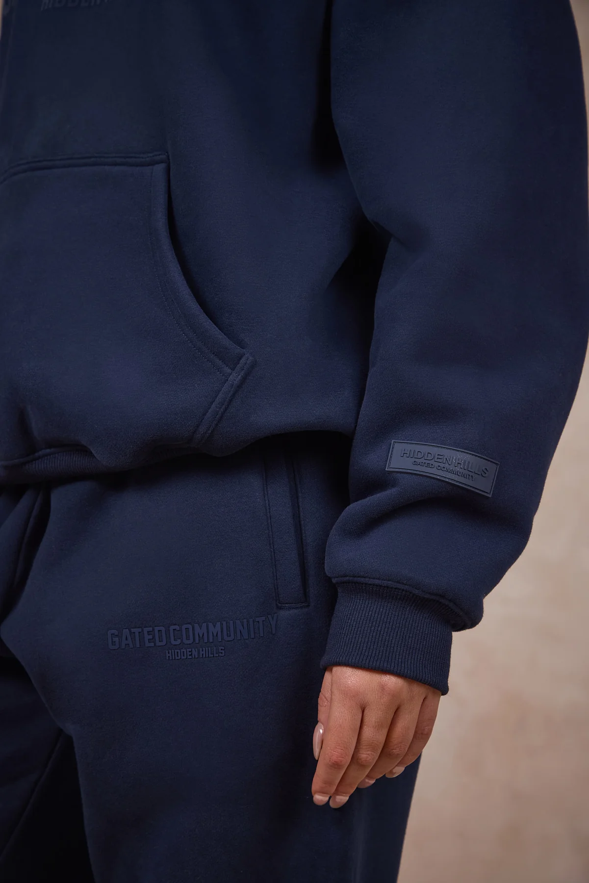 BASICS STRAIGHT LEG SWEATPANTS NAVY