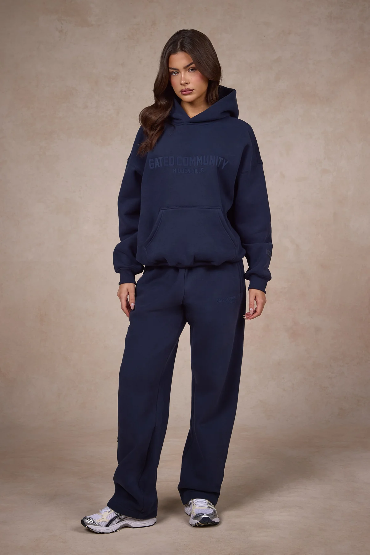 BASICS STRAIGHT LEG SWEATPANTS NAVY