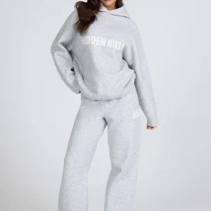 KNIT HOODIE LIGHT GREY