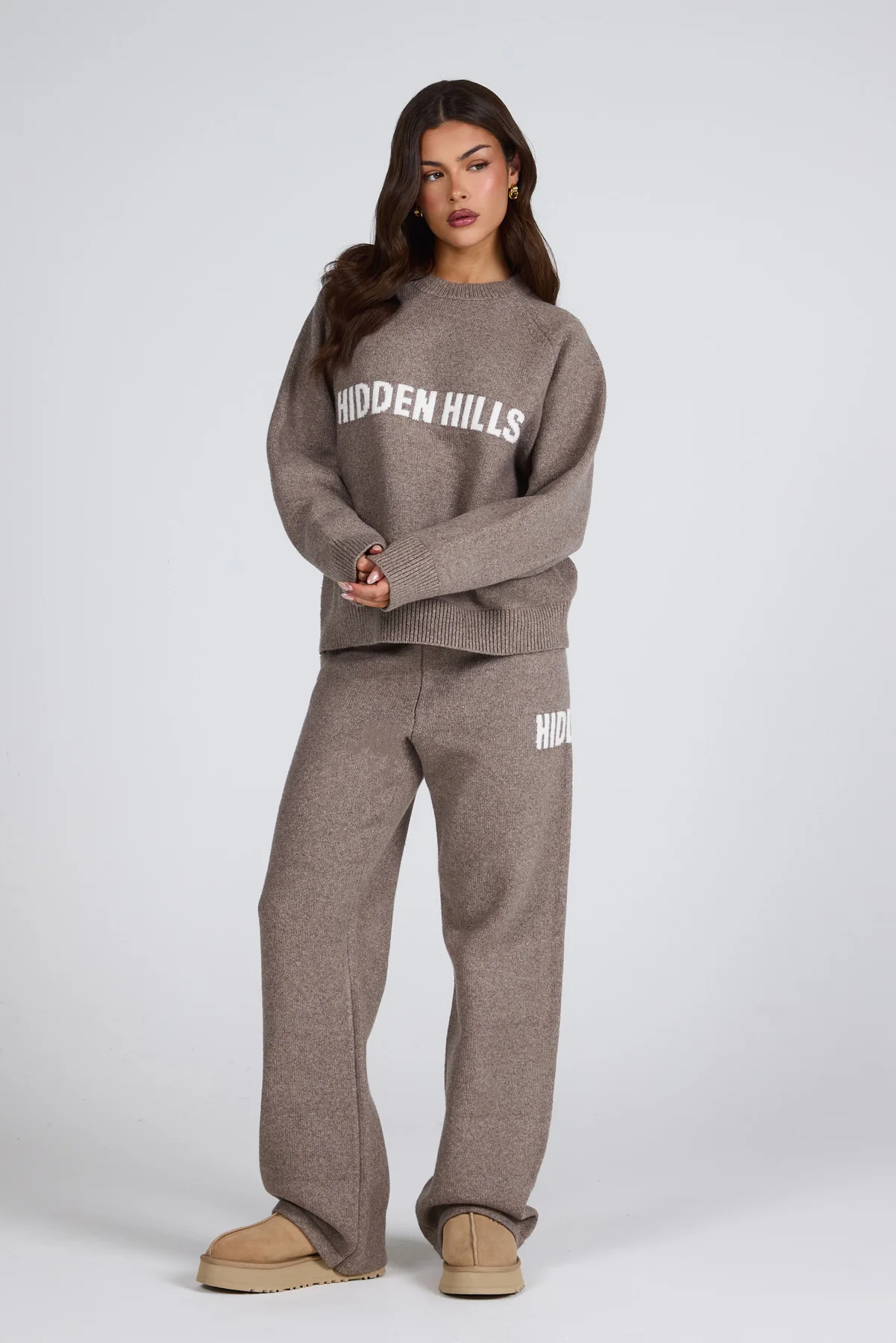 KNIT SWEATPANTS TAUPE V2