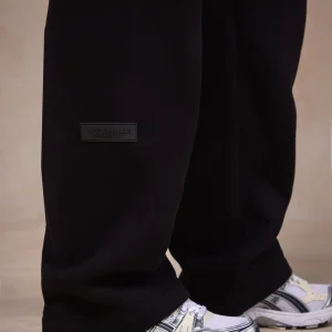 BASICS STRAIGHT LEG SWEATPANTS BLACK
