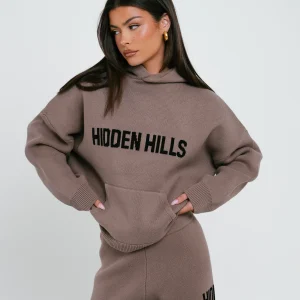 KNIT HOODIE TAUPE