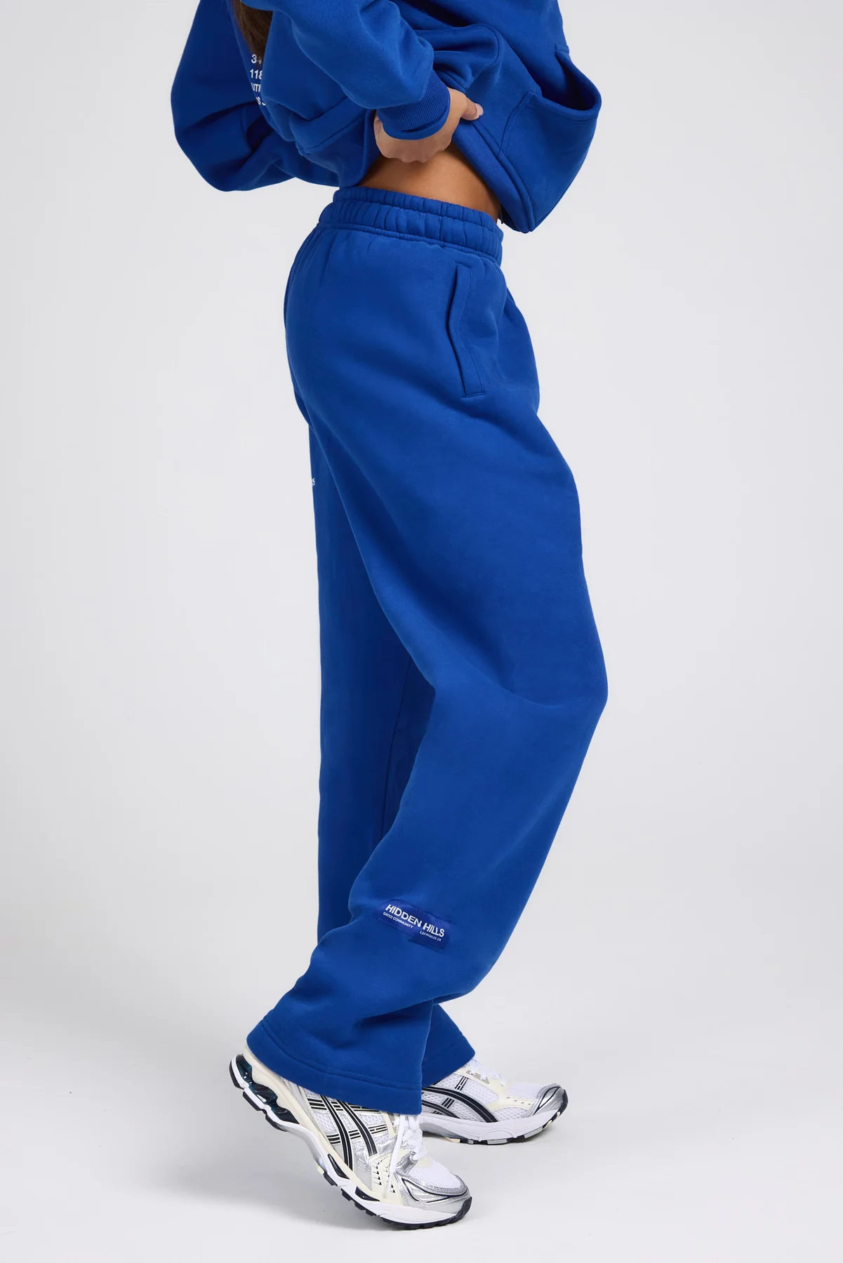 TAG STRAIGHT LEG SWEATPANTS ROYAL BLUE