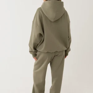 EMBOSSED STRAIGHT LEG SWEATPANTS SAGE