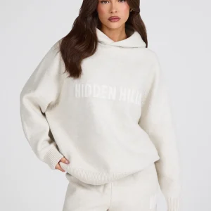 KNIT HOODIE BEIGE