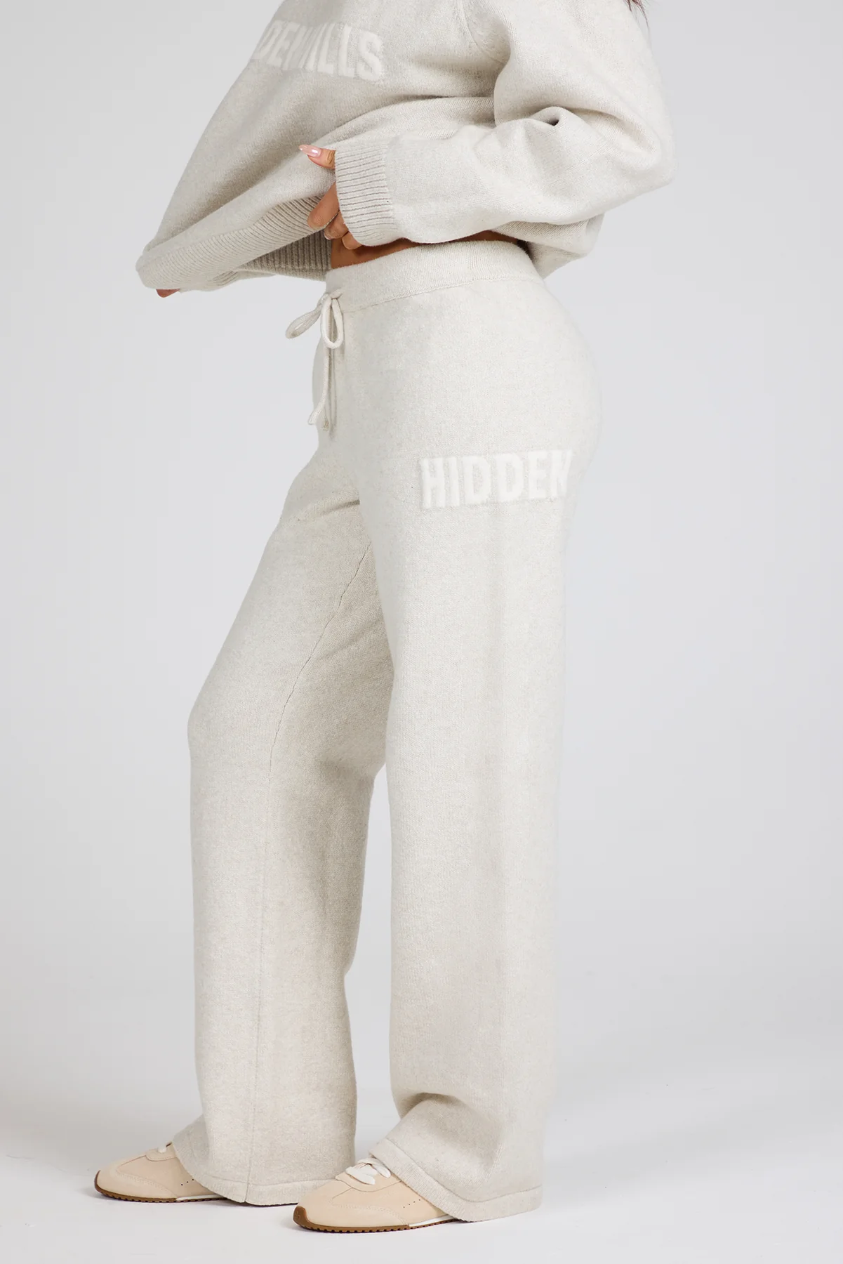 KNIT SWEATPANTS BEIGE