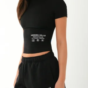LABEL SHORTS BLACK