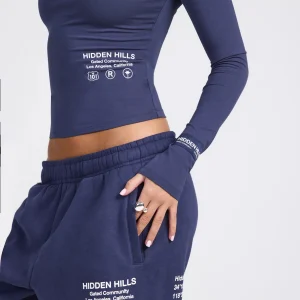 LABEL LONGSLEEVE TOP FUTURE DUSK