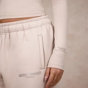 BASICS STRAIGHT LEG SWEATPANTS SAND