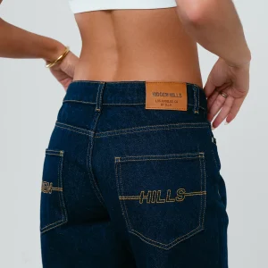 LOGO STITCH JEANS INDIGO