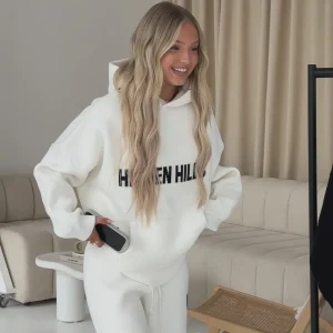 KNIT HOODIE OFF WHITE