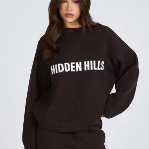 KNIT SWEATER DARK BROWN