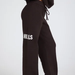 KNIT SWEATPANTS DARK BROWN