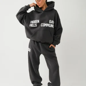 GATED COMMUNITY HOODIE DARK GREY
