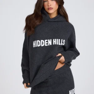 KNIT HOODIE DARK GREY