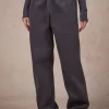 BASICS STRAIGHT LEG SWEATPANTS DARK GREY